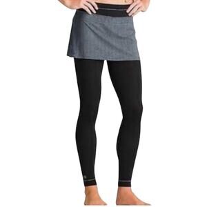 Athleta Womens Suit Up Placid 2 in 1 Skirt Fleece Linned Leggings Size XS